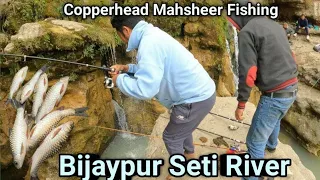 Catching Copperhead Mahsheer In Seti River||Seti River Fishing||Fishing In Nepal🇳🇵