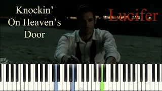 Lucifer - Knockin' On Heaven's Door (Lucifer TV show cover) PIANO TUTORIAL || SHEET & MIDI