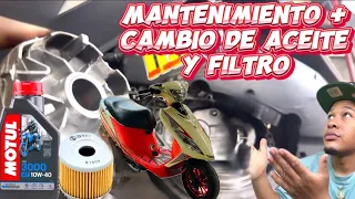 MANTENIMIENTO y Cambio De ACEITE y FILTRO DE SUZUKI ADDRES V125cc@Golden_R1