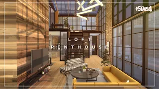 Loft Penthouse | NO CC | Sims 4 stop motion build