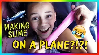 MAKING SLYME ON A PLANE😱 | We Are The Davises