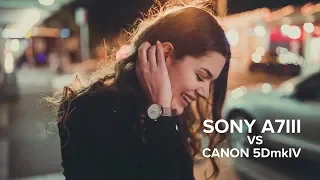 Sony A7III vs Canon 5DmkIV Low Light Portrait Comparison!