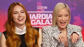 Karen Gillan had to carry *drunk* Chris Pratt for Guardians of the Galaxy Vol 3!