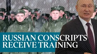 Russian conscripts receive training after Putin orders mobilisation