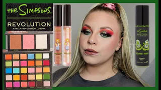 REVOLUTION X THE SIMPSONS | SLIME PRIMER, SPOOKTACULAR PALETTE, FACE PALETTE & HOMER LIP KIT 👽🍩