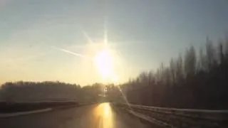 Meteorite fell in Russia Chelyabinsk [HD] 15 Feb. 2013