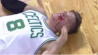 James Harden HITS Jonas Jerebko in the face | Celtics vs Rockets | 1/25/17