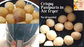 Instant and Crispy Panipuri | Shorts snack without using oil | No oil puris for Panipuri in Airfryer