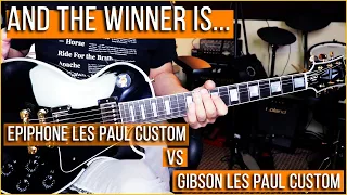 EPIPHONE LES PAUL CUSTOM vs GIBSON LES PAUL CUSTOM!!!