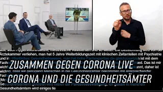 Zusammen gegen Corona live Gebärdensprache - Jens Spahn im Gespräch: Corona und die Gesundheitsämter