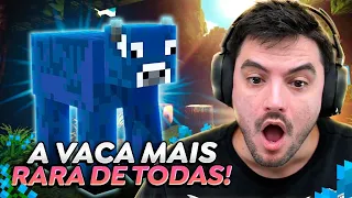 ENCONTREI A RARÍSSIMA VACA AZUL NO MINECRAFT #3.12