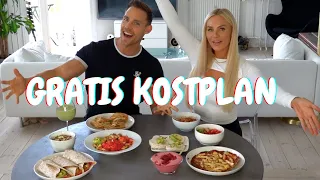 GRATIS KOSTPLAN (ALT HVAD VI SPISER PÅ EN DAG)