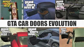 [All GTA Series] GTA Car Doors Evolution 1999 - 2020 | Car Door Crash Logic in GTA