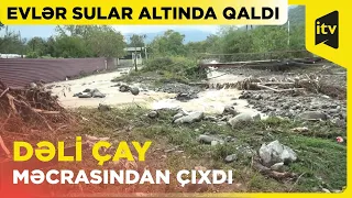 Güclü leysan yağışları və dolu Zaqatalanın bu kəndlərinə ciddi ziyan vurdu