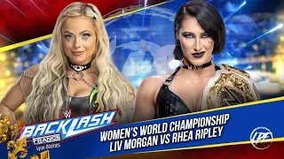 WWE 2K24 - LIV MORGAN VS RHEA RIPLEY [FOR THE WOMENS WORLD TITLE] | Backlash