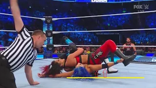 Botched Pinfall when Bayley Pinned Mia Yim Visibly with her Right Shoulder Up on SmackDown 06.09.23