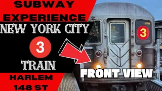 New York City Subway 3 Train (to HARLEM) Front View