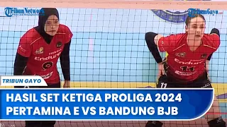 Hasil Set Ketiga Jakarta Pertamina Enduro vs Bandung bjb Tandamata di Proliga 2024