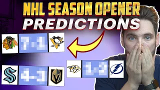 PREDICTING DAY 1 OF THE NHL SEASON!! | NHL 2024 Season