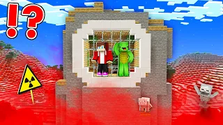 INSTANT KILLING BLOOD POISON vs Security SHELTER Mikey and JJ in Minecraft ! - (Maizen)