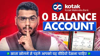Kotak Mahindra Bank Open Account Zero Balance | Kotak 811 Account Opening Online Zero Balance