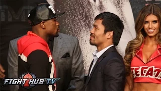 Floyd Mayweather vs. Manny Pacquiao full video- Full Face Off