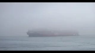 Container ship fog horn