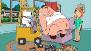 Family Guy Fat Guy ForkLift Season 3 Episode 10 Fish out of water