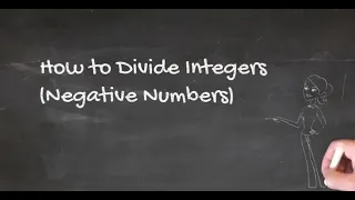 How to Divide Integers Negative Numbers