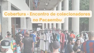 Encontro de colecionadores de camisas no  Museu do Futebol