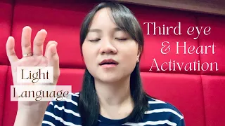 Light Language ASMR: Third Eye and Higher Heart Activation