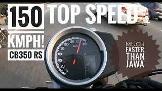 2021 Honda CB350 RS Top Speed | FASTER than Jawa now!