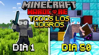 SOBREVIVÍ 100 Días con TODOS LOS LOGROS de Minecraft HARDCORE