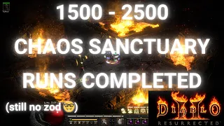 Chaos sanctuary runs 1500 - 2500 in search of zod - Diablo 2 resurrected
