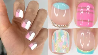 EASY SPRING/SUMMER NAIL IDEAS | Spring nail polish colors nail art compilation for short nails