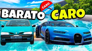 CAROS X BARATOS na NOVA LADEIRA de DESAFIOS do BeamNG.drive