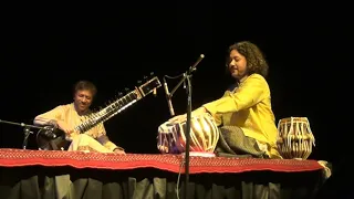 Sri Subhajyoti Guha with Ustad Shahid Parvez Khan in Minneapolis, USA, on June 12, 2016