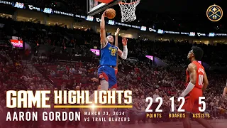 Aaron Gordon Full Game Highlights vs. Trail Blazers 🎥