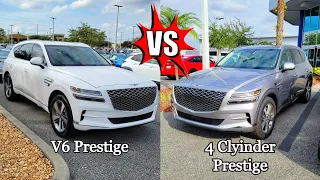 WHAT'S THE DIFFERENCE? 2023 Genesis GV80 Prestige 4 Cylinder vs 6 Cylinder