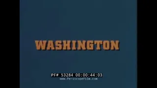 1960s WASHINGTON STATE TRAVELOGUE FILM  "THE SURPRISING STATE"  SEATTLE & TACOMA  53284