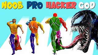 NOOB vs PRO vs HACKER vs GOD in Toxic Hero 3D ( big update ) |  GokuNoob