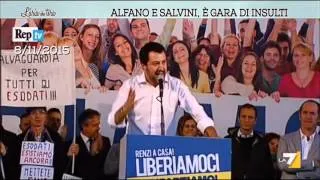 Alfano e Salvini, è gara di insulti