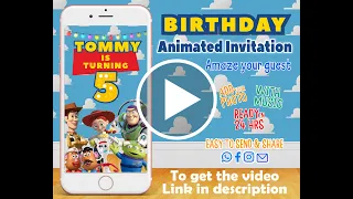 Toy Story Birthday Party Video Invitation