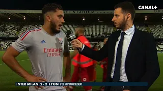 La réaction de Rayan Cherki après Inter 2-2 OL