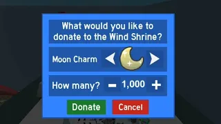 Donating 1000 Moon Charms🌙 *Is it worth it?* - Bee Swarm Simulator