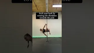 How to do the Pole Dance Move Twisted Scorpio // Pole Fitness Tutorial #poledance #polefitness