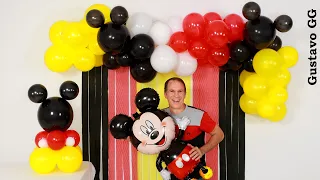 mickey mouse birthday decoration 😊 balloon mickey mouse - birthday decoration ideas at home