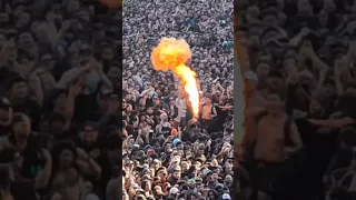 #backstage #pantera en #chile #fuego #fire #moshpit #concierto #philanselmo #rexbrown  #antrax