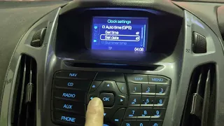 Ford Connect Clock Settings How to set the time and date in the radio Manual and GPS