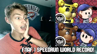 FAST LIKE FOXY! Five Nights At Freddy's But Really Really Fast - RED AND BLUE VERSION | REACTION